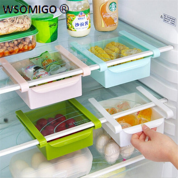 מגירת פלסטיק מעוצבת למקרר לאכסון והפרדה במקרר